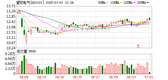 蜂窝配资 望变电气等投资成立商储能源管理公司
