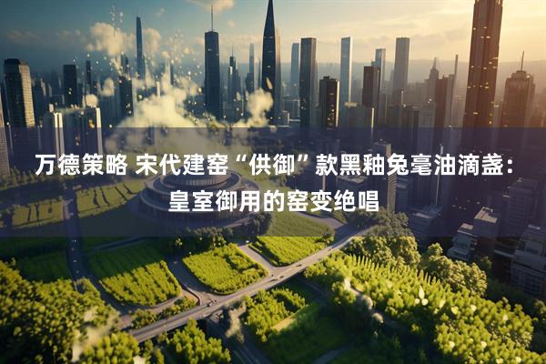 万德策略 宋代建窑“供御”款黑釉兔毫油滴盏：皇室御用的窑变绝唱